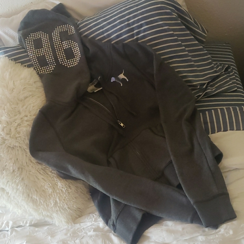 Bling Full Zip Hoodie From Victorias Secret Pink